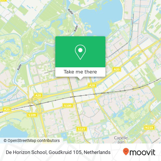 De Horizon School, Goudkruid 105 map