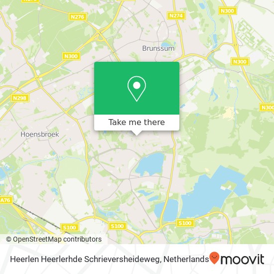 Heerlen Heerlerhde Schrieversheideweg map