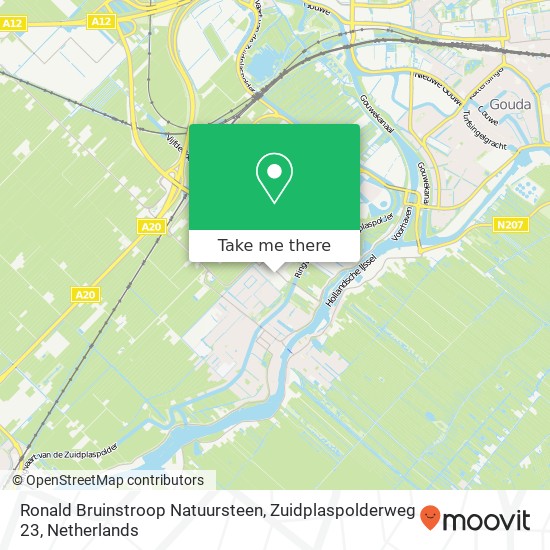 Ronald Bruinstroop Natuursteen, Zuidplaspolderweg 23 Karte