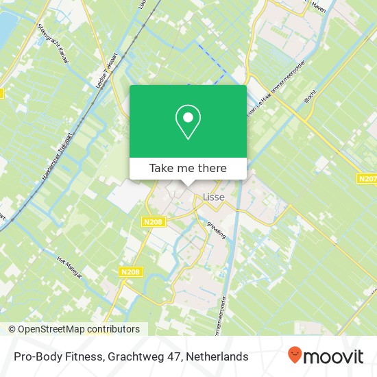 Pro-Body Fitness, Grachtweg 47 Karte