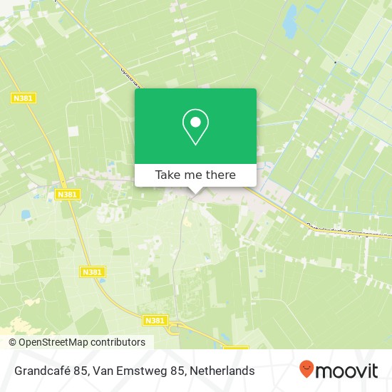 Grandcafé 85, Van Emstweg 85 map