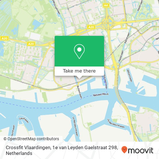 Crossfit Vlaardingen, 1e van Leyden Gaelstraat 298 Karte