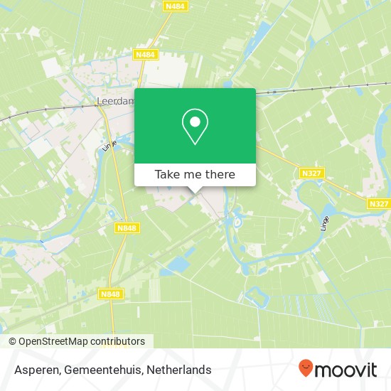 Asperen, Gemeentehuis map