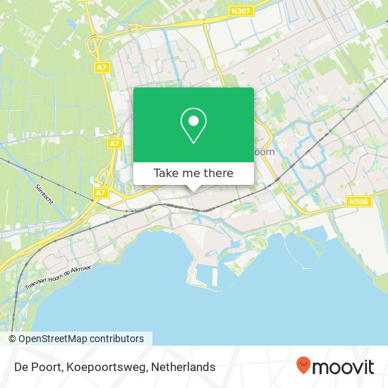 De Poort, Koepoortsweg map