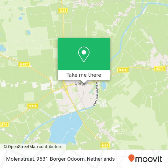 Molenstraat, 9531 Borger-Odoorn map