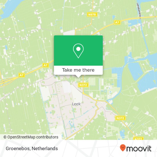 Groenebos map