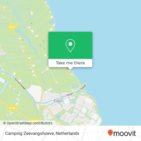 Camping Zeevangshoeve map