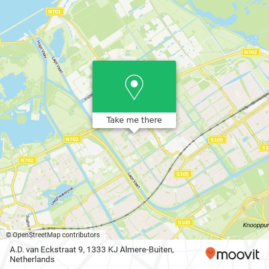 A.D. van Eckstraat 9, 1333 KJ Almere-Buiten map