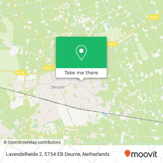 Lavendelheide 2, 5754 EB Deurne map