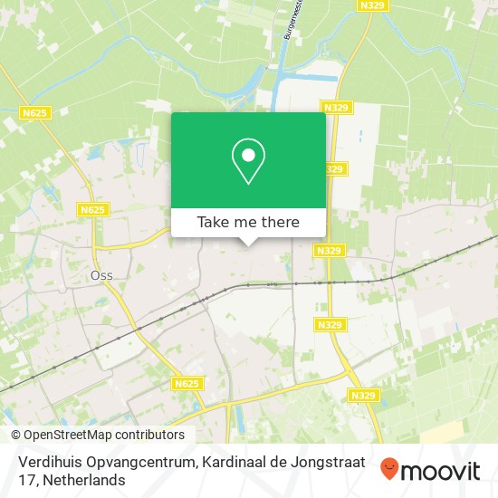 Verdihuis Opvangcentrum, Kardinaal de Jongstraat 17 map