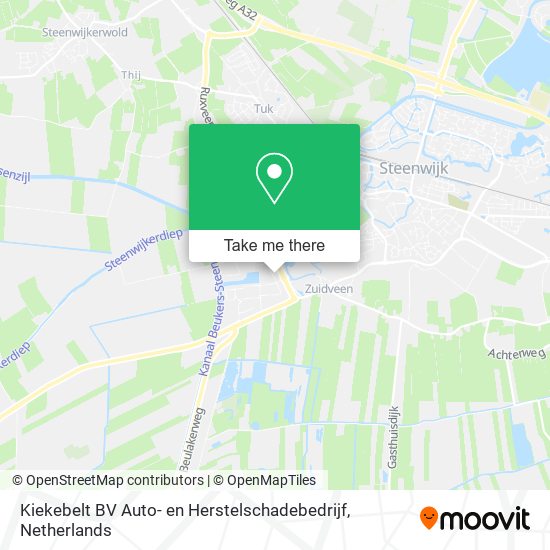 Kiekebelt BV Auto- en Herstelschadebedrijf Karte