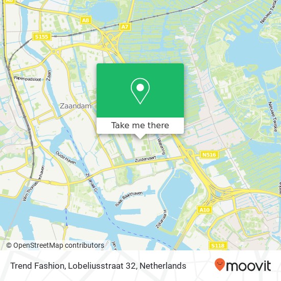 Trend Fashion, Lobeliusstraat 32 map