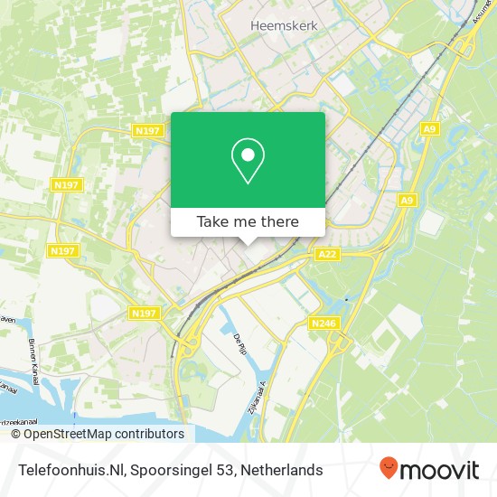 Telefoonhuis.Nl, Spoorsingel 53 Karte