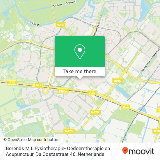 Berends M L Fysiotherapie- Oedeemtherapie en Acupunctuur, Da Costastraat 46 map