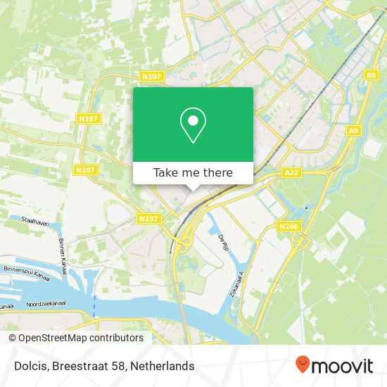 Dolcis, Breestraat 58 map