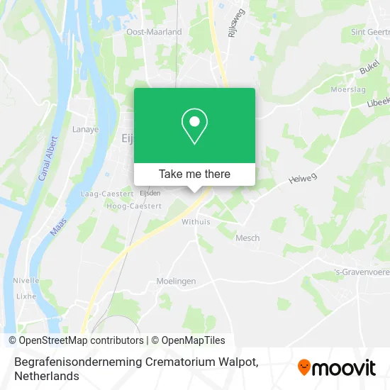 Begrafenisonderneming Crematorium Walpot map