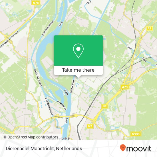 Dierenasiel Maastricht map