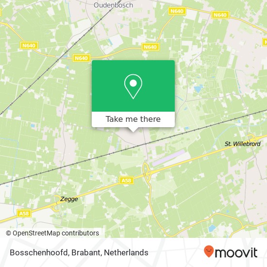 Bosschenhoofd, Brabant Karte