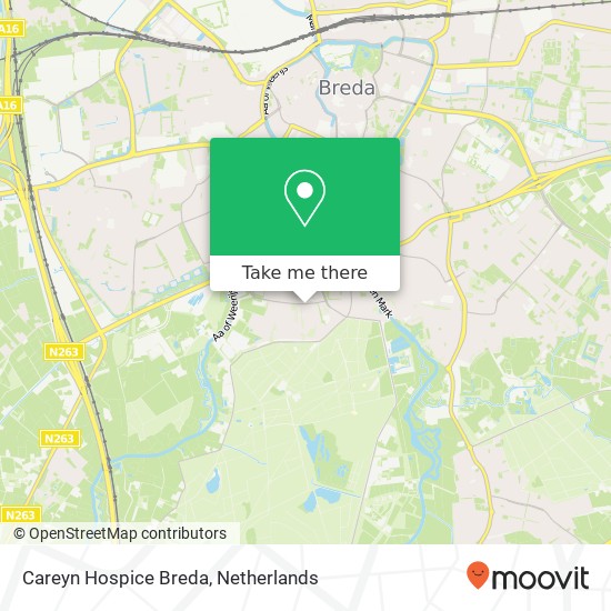 Careyn Hospice Breda map