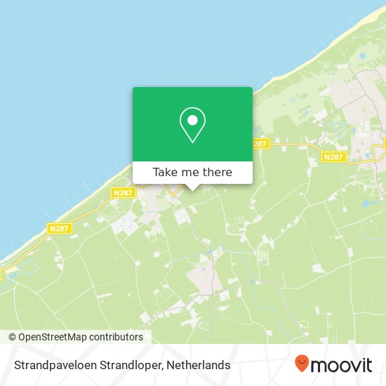 Strandpaveloen Strandloper map