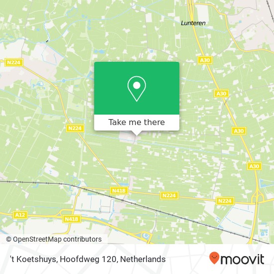 't Koetshuys, Hoofdweg 120 map