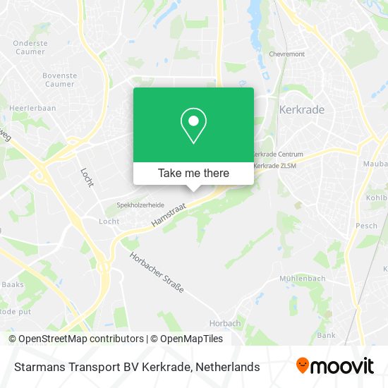 Starmans Transport BV Kerkrade map