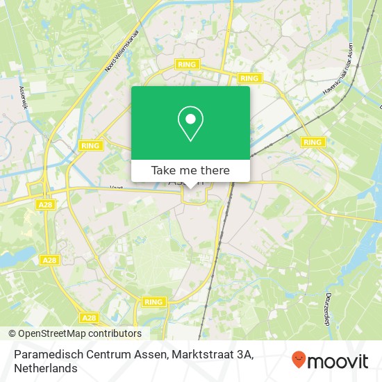 Paramedisch Centrum Assen, Marktstraat 3A map