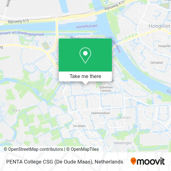 PENTA College CSG (De Oude Maas) map