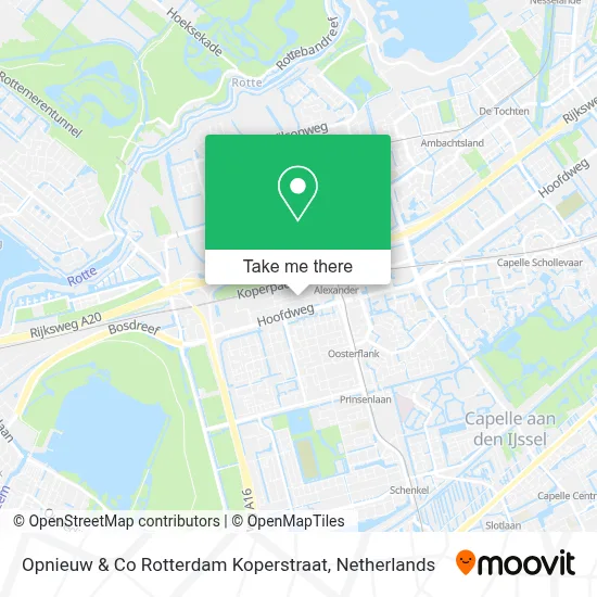 Opnieuw & Co Rotterdam Koperstraat map