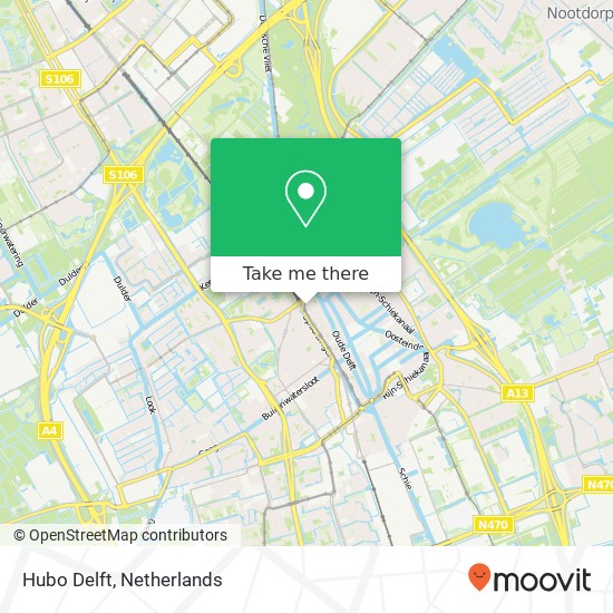 Hubo Delft map