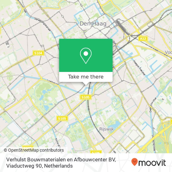 Verhulst Bouwmaterialen en Afbouwcenter BV, Viaductweg 90 map