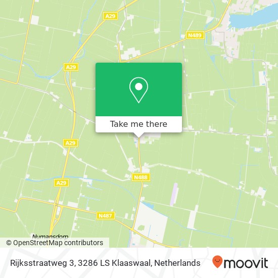 Rijksstraatweg 3, 3286 LS Klaaswaal map