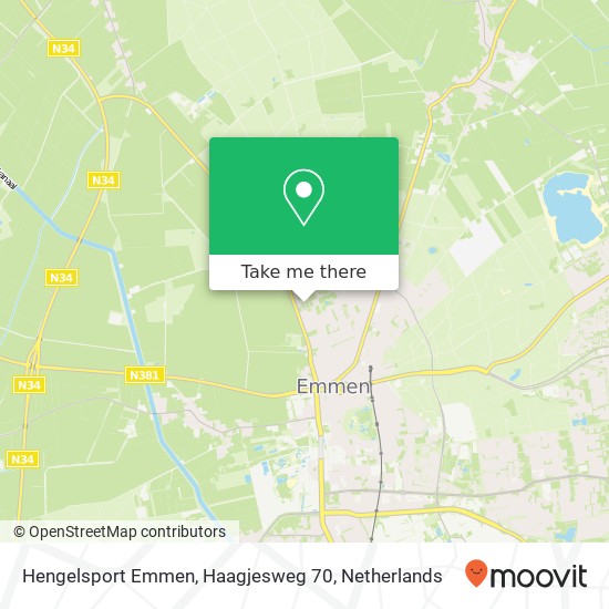 Hengelsport Emmen, Haagjesweg 70 Karte