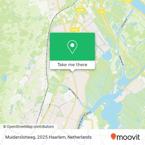 Muiderslotweg, 2025 Haarlem map