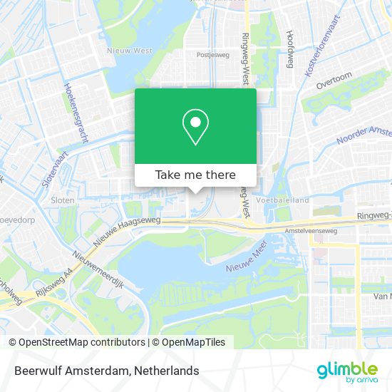 Beerwulf Amsterdam map