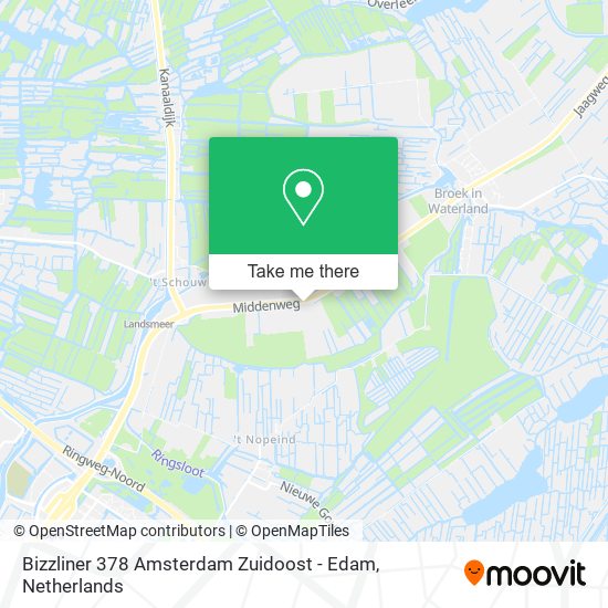 Bizzliner 378 Amsterdam Zuidoost - Edam Karte