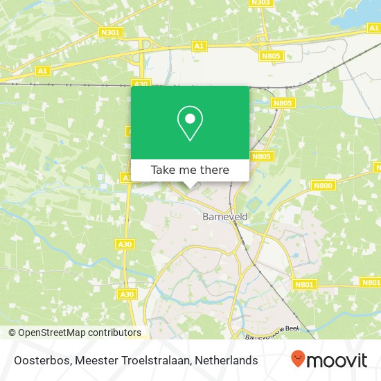 Oosterbos, Meester Troelstralaan Karte