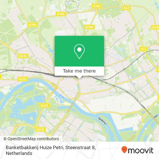 Banketbakkerij Huize Petri, Steenstraat 8 Karte