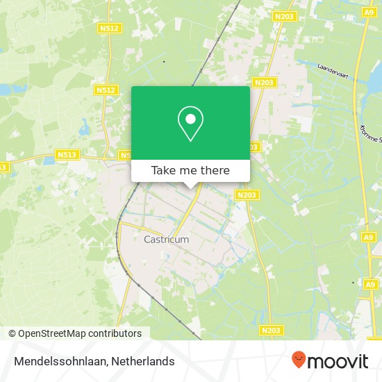 Mendelssohnlaan map