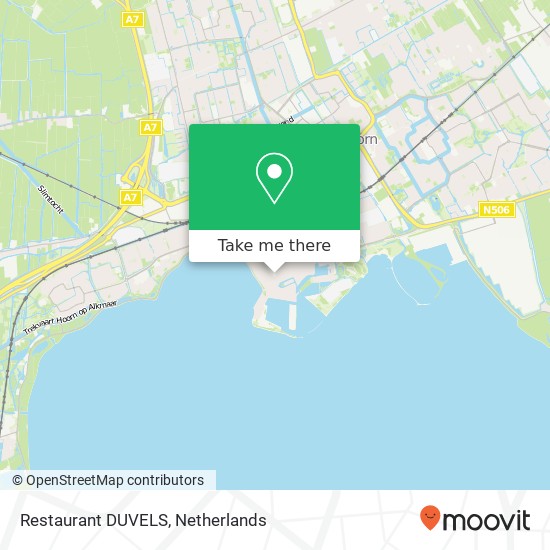 Restaurant DUVELS map