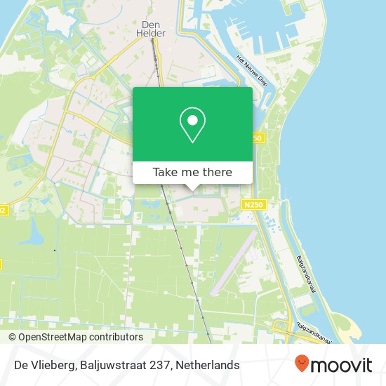 De Vlieberg, Baljuwstraat 237 map