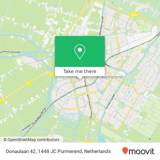 Donaulaan 42, 1448 JC Purmerend map