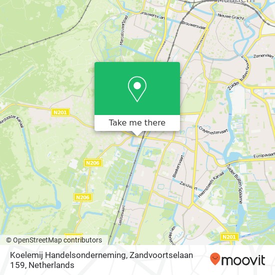 Koelemij Handelsonderneming, Zandvoortselaan 159 map