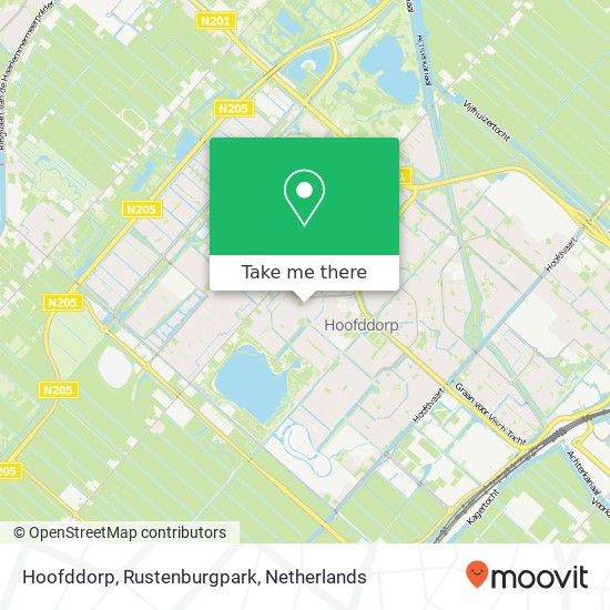 Hoofddorp, Rustenburgpark Karte