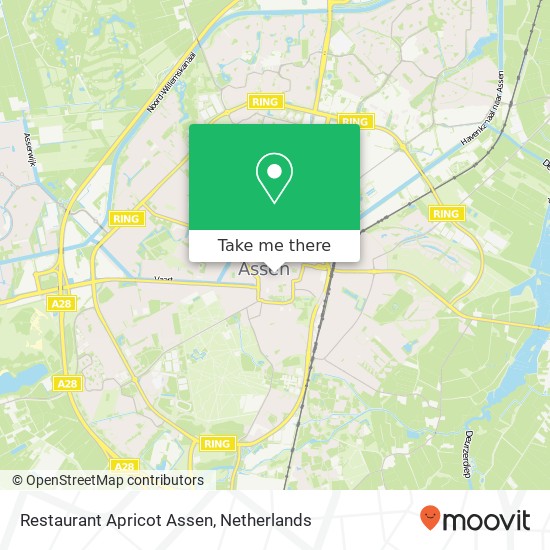 Restaurant Apricot Assen map