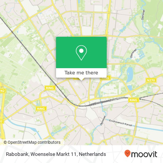 Rabobank, Woenselse Markt 11 map