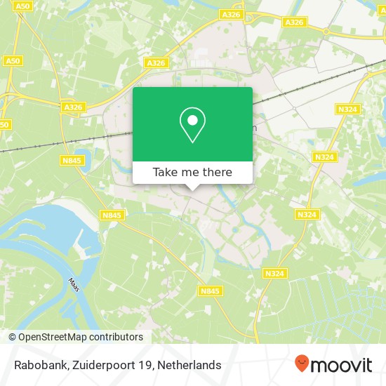 Rabobank, Zuiderpoort 19 map