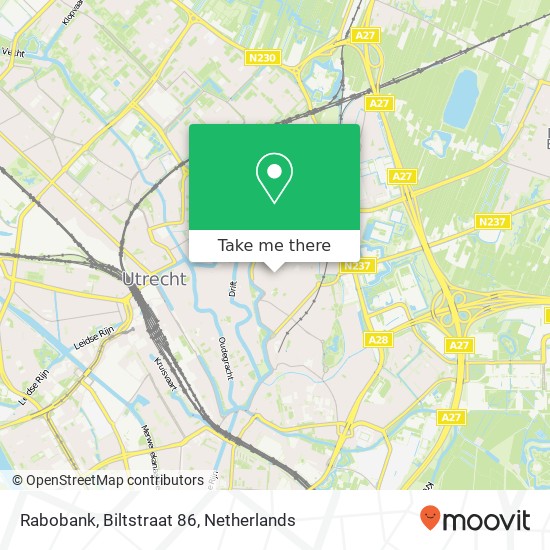 Rabobank, Biltstraat 86 map