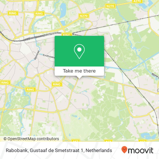 Rabobank, Gustaaf de Smetstraat 1 map