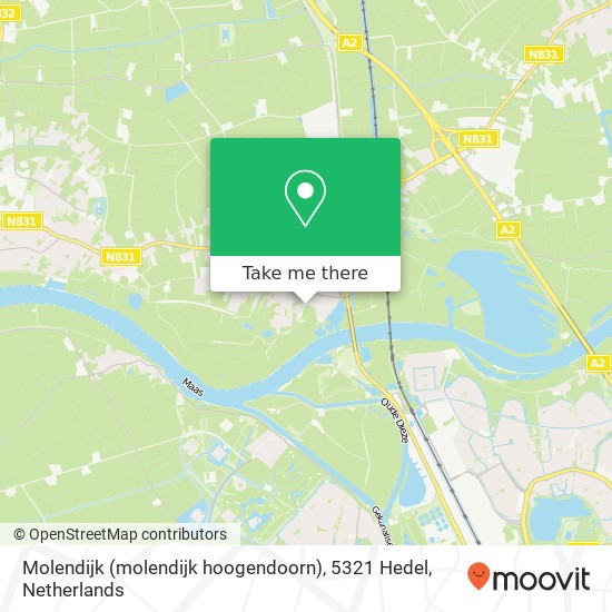 Molendijk (molendijk hoogendoorn), 5321 Hedel map